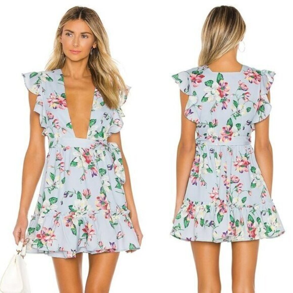 MAJORELLE Misty Dress - Blue Paradise